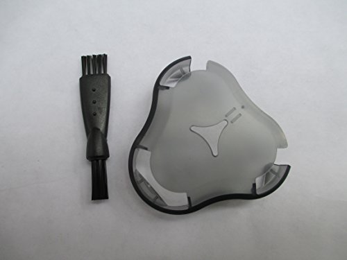 Replacement Shaver Head Protection Cap Guard & Cleaning Brush for Philips Norelco RQ11 RQ12