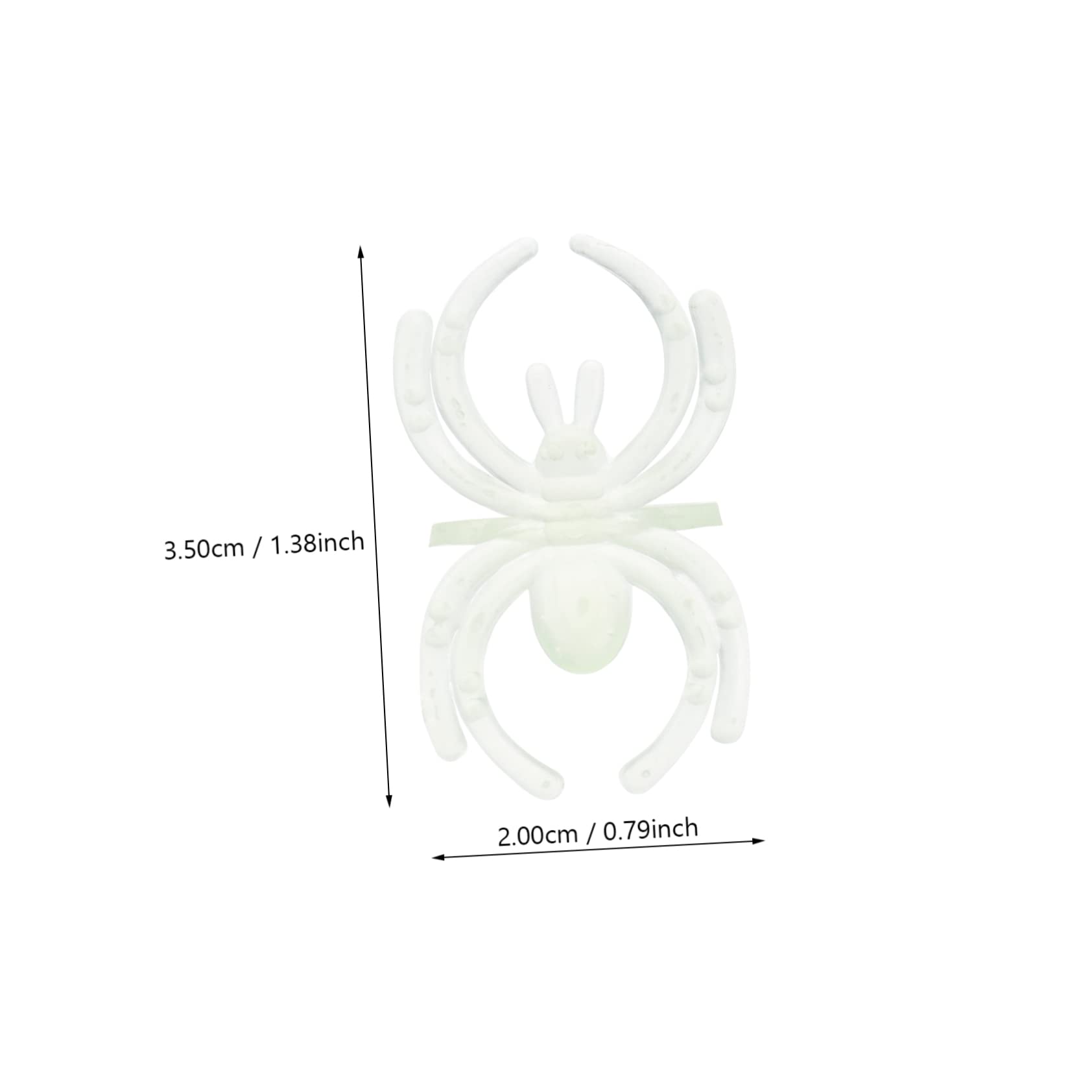 Abaodam 3sets Spider Shape Ring Halloween Plastic Ring for Teens Adults No Smell Party Accessory 144pcs*3 Random Color