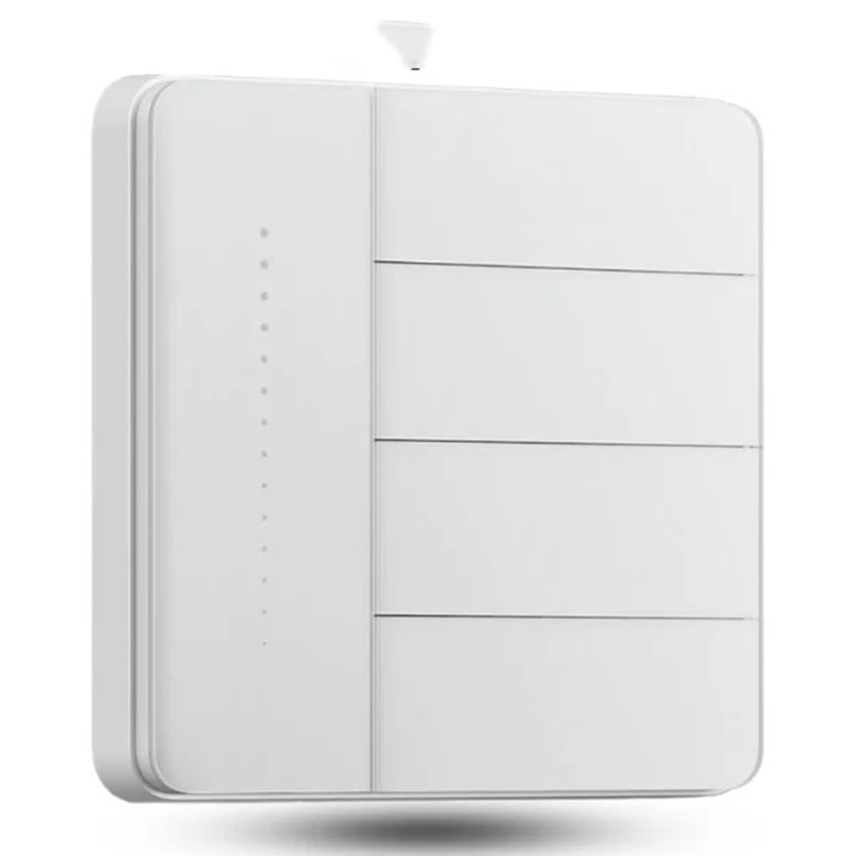 Aqara Smart Wall Switch Z1 Pro Quad Rocker White Global Version,Homekit Support,Zigbee 3.0 Dual Support Neutral and Non-Neutral for Smart Home