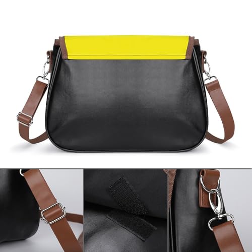 Sicilian Flag Crossbody Bag Anti-Theft Side Shoulder Bags Adjustable Leather Messenger Bag Unisex3