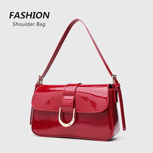 Sac à main rétro Y2K en cuir PU souple doté d'une sangle ajustable - 3