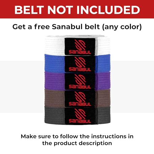 Sanabul Essential BJJ Gi for Men Brazilian Jiu Jitsu Gi Lightweight Preshrunk Fabric for Jiu-Jitsu Training & Competition - Blue, A0 by Sanabul - Used condition - Image 7