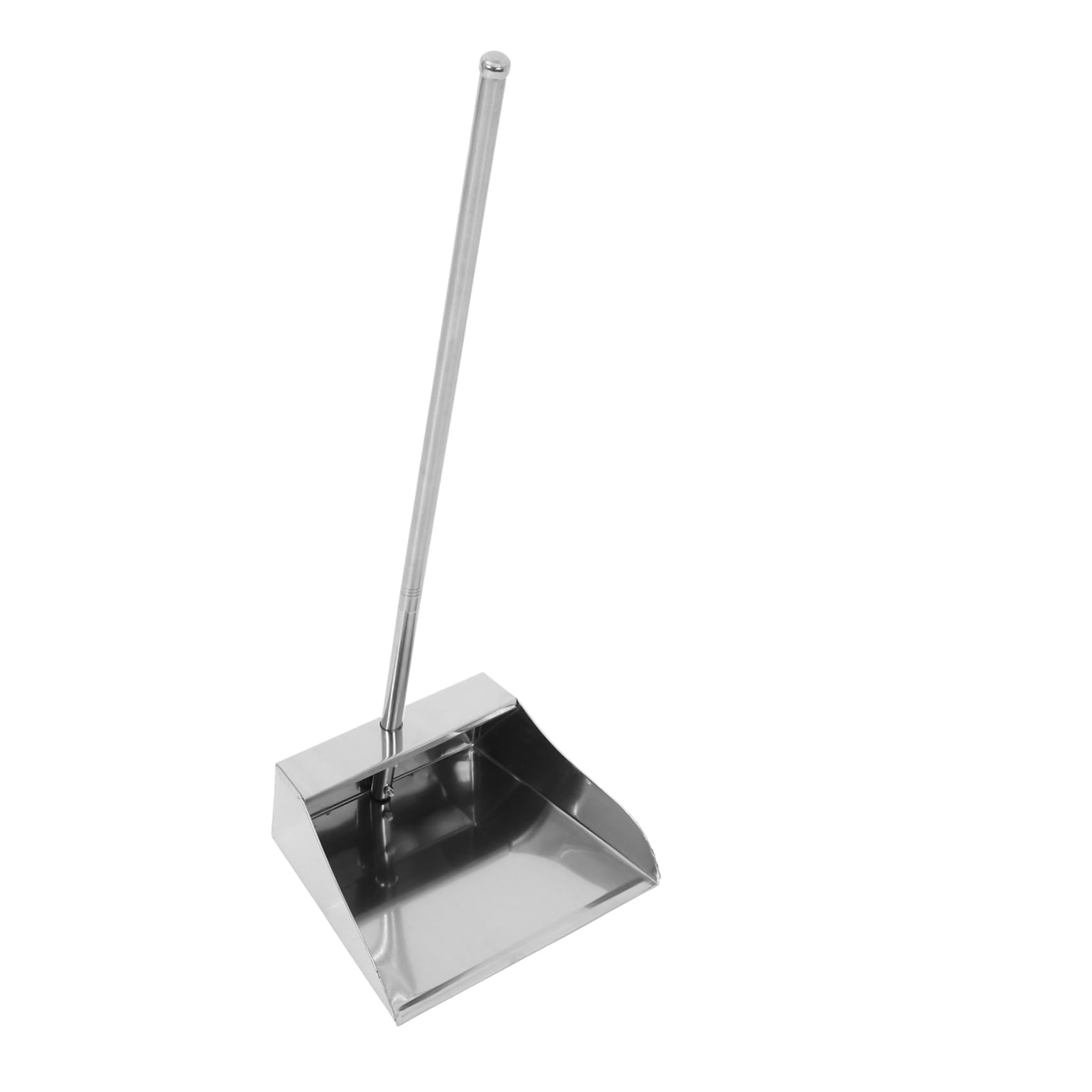 STOBOK Pala De Basura Bandeja De Garaje Comprar Herramienta De Limpieza De La Casa Recogedor De Interior Recogedores Con Mango Sartén Larga Cepillo De Barrido Acero Inoxidable Niño Metal