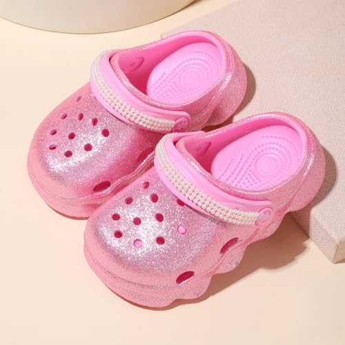 Image of Girls' Clogs for Toddlers & Kids Lightweight Garden Shoes Breathable Slip-on Slides Sandals Slippers Children's Beach Water Shoes
