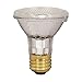 Satco S2232 39 Watt (50 Watt) 530 Lumens PAR20 Halogen Narrow Flood 34 Degrees Clear Light Bulb, Dimmable