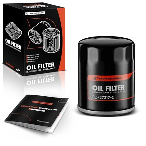 A-Premium 10K Miles Spin On Engine Oil Filter Compatible with Honda CR-V, Civic, Accord, Odyssey & Nissan Altima, Pathfinder & Hyundai Accent & Subaru Forester & Chrysler Replace# 68237532AA, PH7317