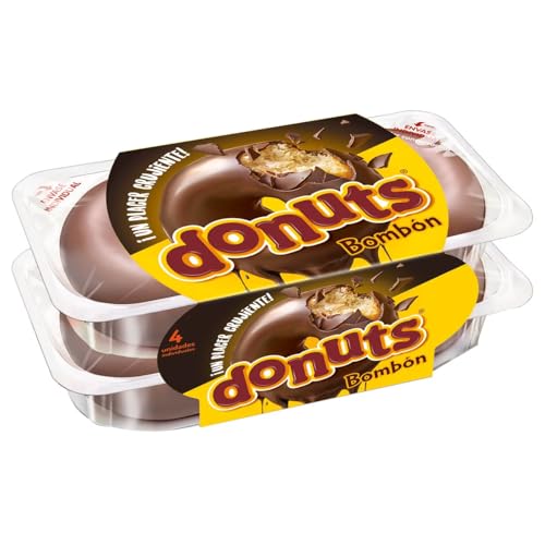 DONUTS BOMBON Schokoladenkringel 4 Stück 220 g 3er Pack