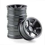 Chanmoo 1/10 RC On Road Wheels Rims 12mm Hex Alloy Aluminum Drift Hubs For 1:10 Rally Racing Car...