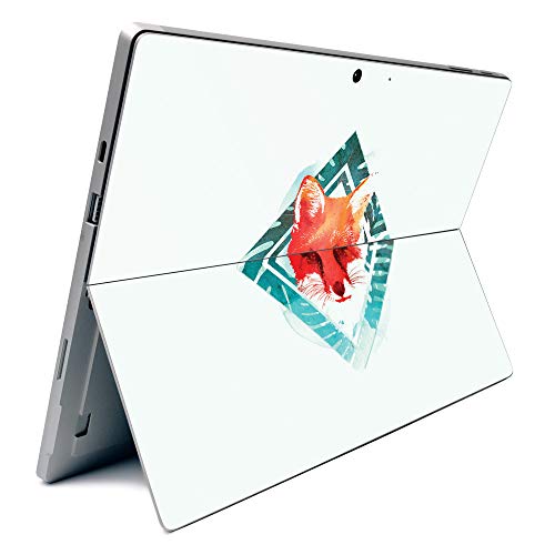 Image of MightySkins Carbon Fiber Skin for Microsoft Surface Pro 7 - Tropical Fox | Textured Carbon Fiber Finish | Easy to Apply, Remove, and Change Styles | Made in The USA