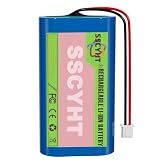 SSCYHT Batteria al Litio da 7,4 Volt 2000 mAh 2200 mAh 3000 mAh 3400 mAh 5200 mAh 6000 mAh Batteria Ricaricabile agli ioni di Litio da 7,4 V con Spina XH2.54-2P,2200mah