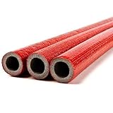 100cm Kurz Gerades Stück 15mm Rohr Rot Isolierung 6mm Dicke Schaum
