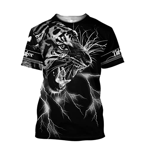 T-shirt tigre 3D pour l'été, le vêtement décontracté idéal pour vos vacances et sorties urbaines