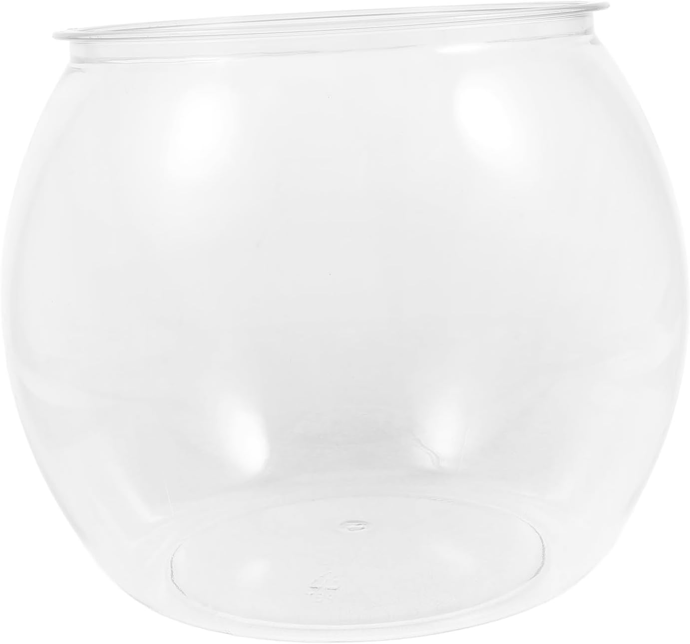 ABOOFAN Small Goldfish Bowl Aquarium Plastic Fish Tank Desktop Office Breeding Box for Betta Fish and Turtle Viewing