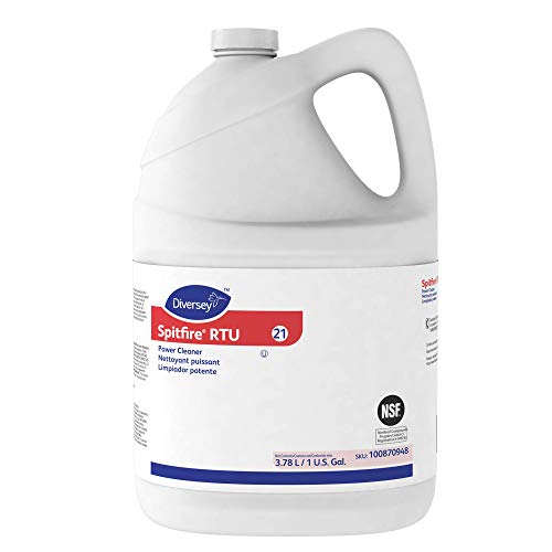 Spitfire 100870948 Professional Power Cleaner, Heavy Duty Degreaser Removes Resin, Paint, Oil, Ink, Gum, Pine Scent, Commercial, Ready-To-Use Refill, 1-Gallon (Pack Of 4) #TOP1