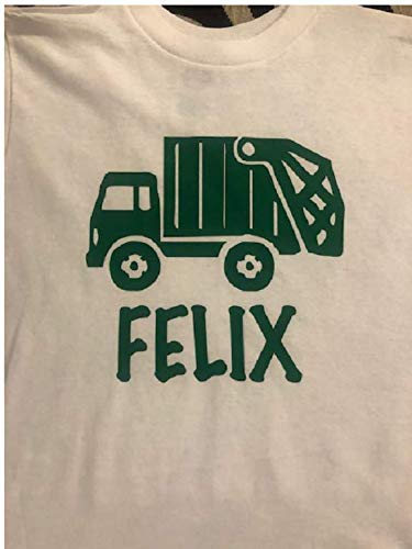Teesbytini Personalized Trash Truck Shirt Toddler Garbage Truck Tshirt thumb #2