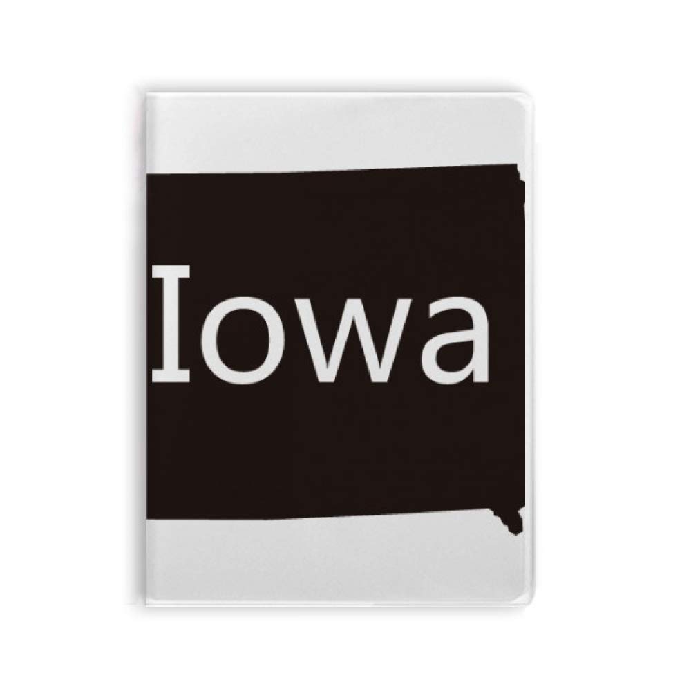 Carnet de notes souple carte Iowa America pour écrire