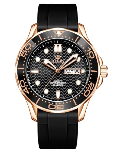 Image of OLEVS Watches for Men Luxury Dress Wirst Watch 42MM | Large Dial,tainless Steel,Waterproof,Luminous,Watch Gift
