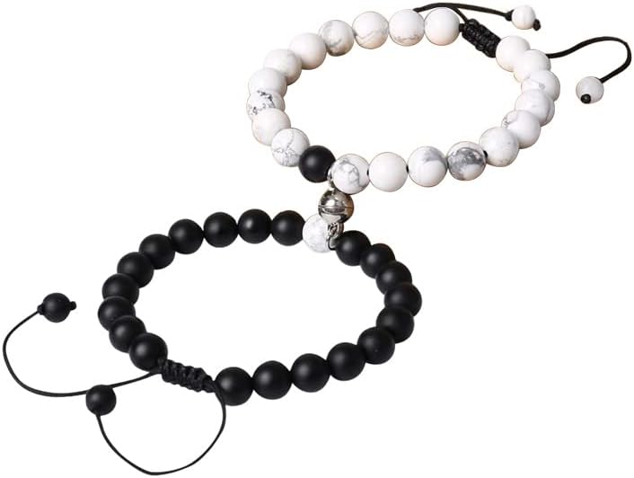 Miniatura 5 de Regalos para parejas para novio, novia, pulseras magnéticas para pareja, aniversario, regalo de Navidad para marido, esposa, pareja a juego