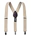 Spring Notion Boys' 4-Piece Suspender Outfit Tan & White Set w/Champagne Suspenders & Blush Pink Bow Tie 3T