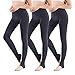 Produktbild Vertvie 1/3/5er Pack Damen Thermo Strumpfhose Leggings mit Innenfleece für Herbst Winter Super Strech Warm Blickdichte Leggins (one Size, 3 Grau)