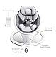 Munchkin Elektrische Babyschaukel, Bluetooth-fähige Babywippe, mobile Baby-Swing mit Bewegung und Geräuschen - Grau/Weiß