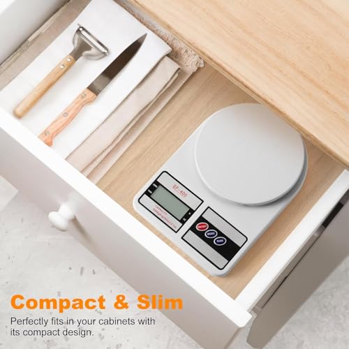 Image of SF-400 Digital Kitchen Weighing Scale 10Kg x 1g Precision | Food Scale with LCD Display for Cooking, Baking, Meal Prep & Healthy Diet | Compact Weight Machine for Home Use