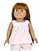 Springfield Collection by Fibre-Craft – Pink Pajamas with White Lace Trim – Fits All 18-Inch Dolls – Mix and Match! – For Ages 4 and Up