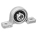 uxcell 2pcs KP000 10mm Bore Zinc Alloy Inner Ball Mounted Pillow Block Insert Bearing