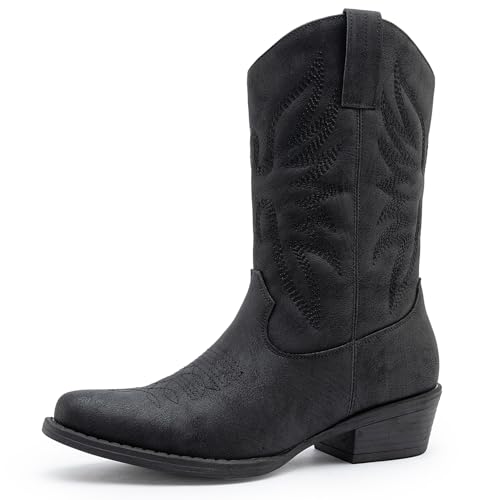 Image of GLOBALWIN Cowboy Boots for Women, Mid-Calf Western Style