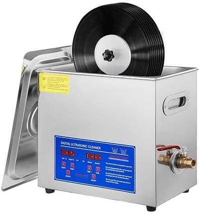 Ultrasonic Vinyl Record Cleaner,Double-Sided Auto-Rotating System Record Cleaner with Timer for Professional Deep Cleaning & Restoration, Low Noise Operation for Vinyl Enthusiasts