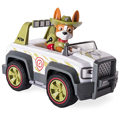 Paw Patrol Kid Tracker's Cruiser Jungle Rescue, Vehicle And Pup, Multicolor