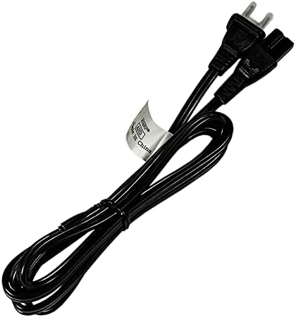 HQRP AC Power Cable Cord Compatible with VIZIO E-Series E Series E221-A1 E241-A1 E291-A1 E320-A1 E370-A0 E390-A1 E420-A0 E470-A0 LED HDTV [UL Listed] Plus HQRP Euro Plug Adapter, Black
