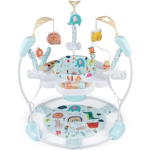 INFANS Baby Jumpers and Bouncers, 3 in 1 Play Activity Center, Blue