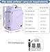 MATEIN Carry on Backpack for Women, 40L Heavy Duty Travel Backpack Airplane Approved, Expandable Simple Fashion Daypack, Frequent Traveler Gifts, Light Purple