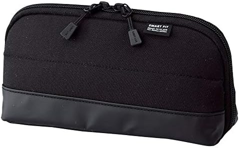 Lihit Lab Smart Fit ACTACT Stationery Open Pen Case - Black (Green Tea Set) image 3