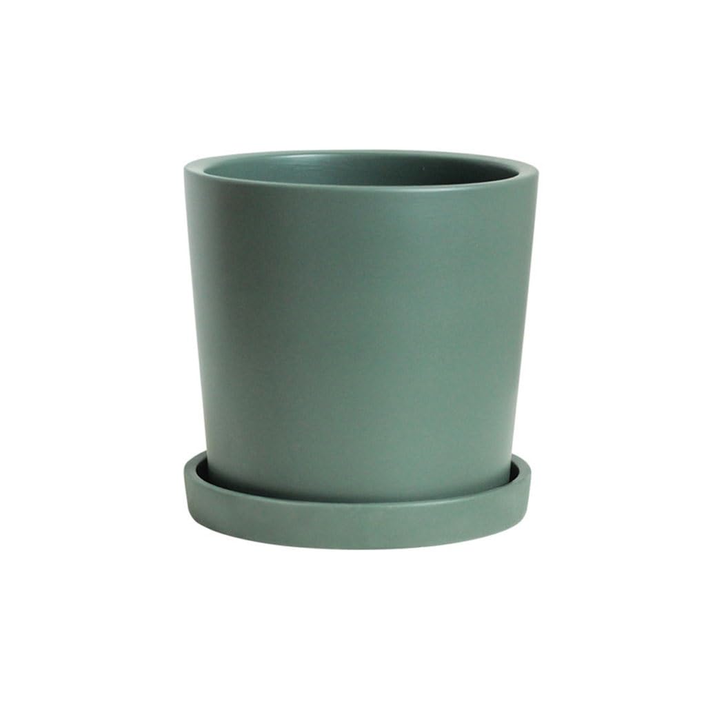 GELASIGE Flower Pots Nordic Style Simple Ceramic Flower Pot Small Orchid Home Flower Pot Luxury Home Decoration Flower Pot Outdoor Flower Pots(B)