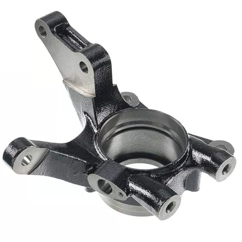 Image of Detroit Axle - Front Left Steering Knuckle for Hyundai 2005-2009 Tucson Kia 2005-2010 Sportage, Driver Side Steering Knuckle Assembly 2006 2007 2008 Replacement