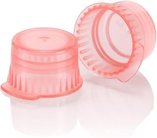 Globe Scientific 113142R Snap Cap with One Thumb Tab for 12/13mm Vacuum and Test Tube, PE, Red, Pack of 1000