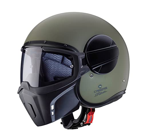 Caberg Ghost Open Face Helmet, Military Green, Size S