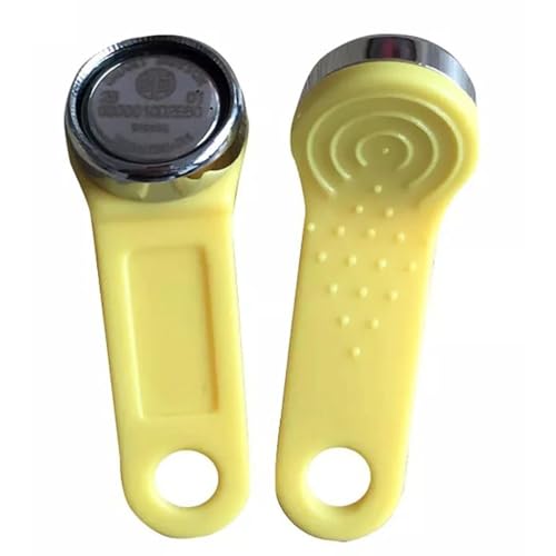 Read Writable RW1990 Ibutton TM Card Tag Electronic Key 100pack (Yellow)
