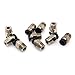BIQU PC4-M10 Pneumatic Connector Fittings Bowden Tube Coupler Male Straight PTFE Tube Push for E3D-V6 Bowden Extruder Compatible with Ender-3 Ender-3 V2 3D Printers (Pack of 10pcs)