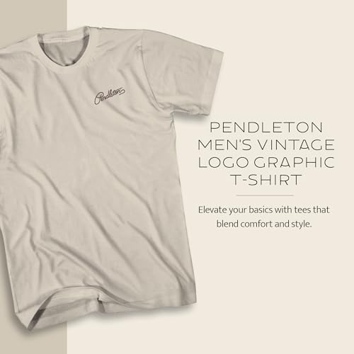 Image of Pendleton Men's Graphic T-Shirt, 100% Cotton Short Sleeve Tee, Soft Water-Based Print Casual Shirt, Crew Neck