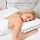 Autsel Gel Memory Foam Kissen, Ergonomisches Kopfkissen mit abnehmbarem und Bezug, Orthopädisches Kissen für Seitenschläfer, Kopfkissen Nackenschmerzen,70 * 40 * 13cm