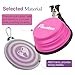 Pawaboo Collapsible Dog Bowls 2 Pack, Silicone Feeding Watering Bowls with Lids & Carabiners for Dogs Cats, Portable Water Feeder Food Bowl for Walking Traveling Home Use, Pink + Purple
