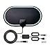 Produktbild KafooStore TV Antenne, DVB-T2 Antenne Innen, HDTV Antenne mit Signalverstärker, 200 km Reichweite, Zimmerantenne für Fernseher, Hochleistungs-Ultra HD-DVB-T-Antenne, 4K 1080P