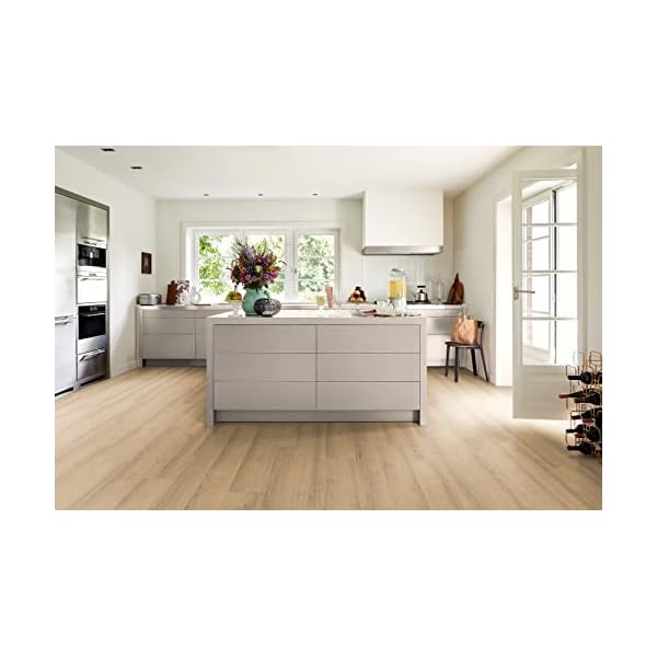 Egger Laminatboden Aqua Clic It EL1007 Sherman Eiche Honig (8mm, 1,995m²) | authentische Holzoptik | | Einfache Verlegung durch Klicksystem | Praktisch & wertbeständig, Braun – Bild 7