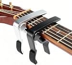 WINGO Capo de guitare en bois, 6 Guitare acoustique à cordes & Accessoires de guitare électrique - pour Ukulele, Basse (couleur de bois foncé, 2 Boîte)