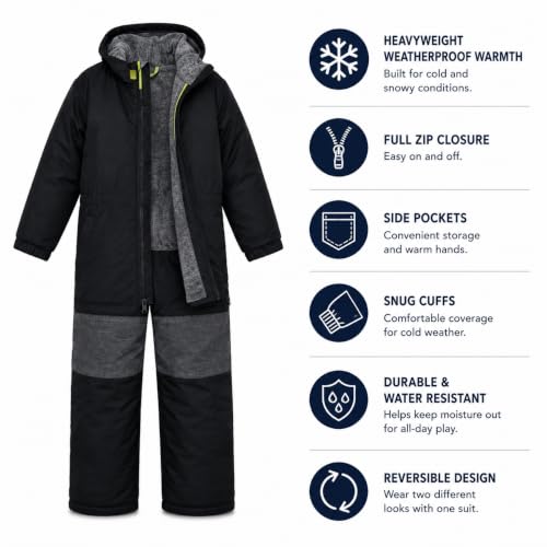 Image of Arctic Hero Kids Snow Suit Waterproof Insulated One Piece Coveralls (2T-14)
