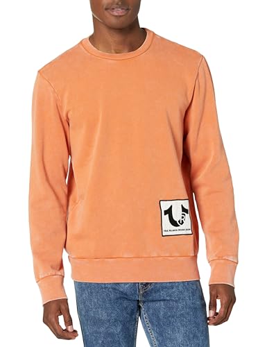 True Religion Men's Full Zip Logo Hoody