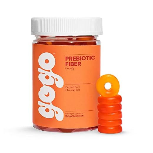 GOGO Fiber Gummies for Adults, 60 Count (Pack of 1) - Prebiotic Chicory Root Inulin Fiber Supplement - Daily Gummy Fiber for Digestive Gut Health, Constipation Relief - Non-GMO, Vegan & Cruelty-Free